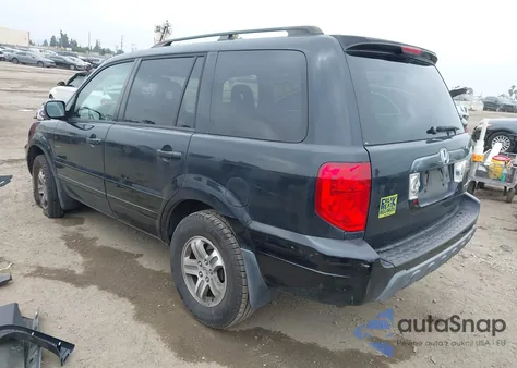 2005 Honda Pilot Ex-L from USA, damaged, VIN 2HKYF18565H566536